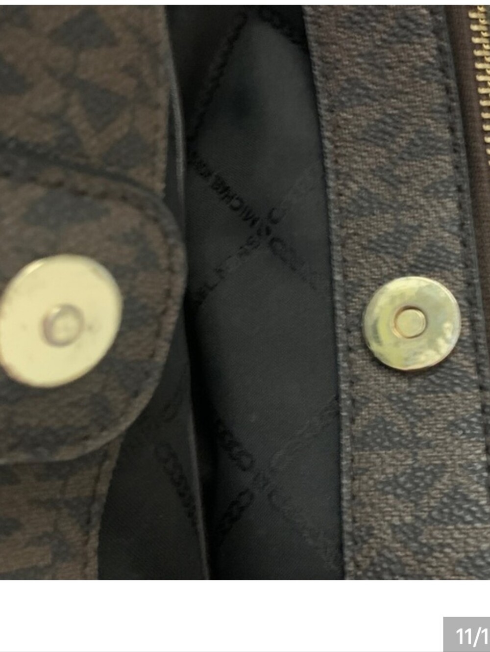 Michael Kors Austin Large Pebbled Leather Satchel- EUC - Picture 10 of 12